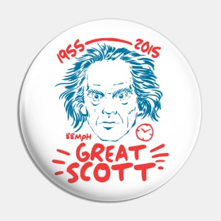 Great Scott Back To The Future Doctor Brown Pin