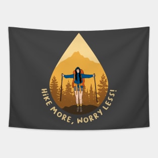 Hike More Worry Less Tapestry