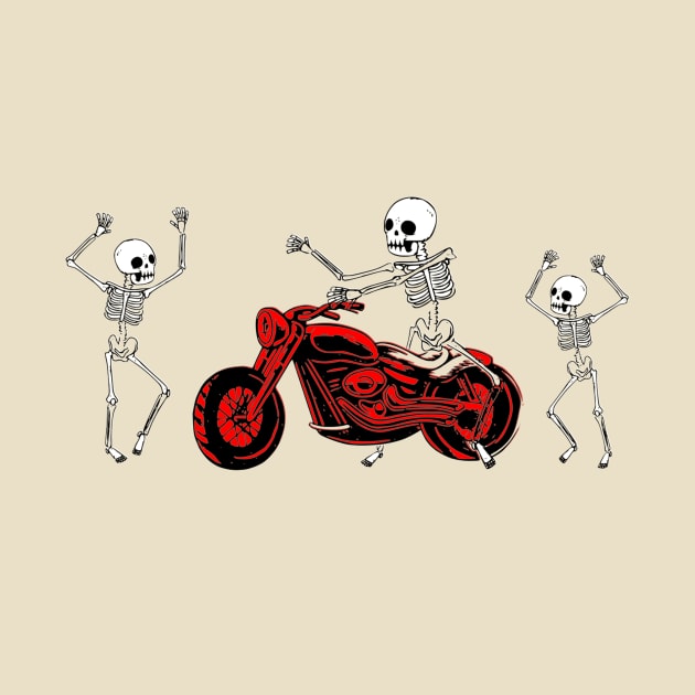 Biker Skeletons by KwaaiKraai