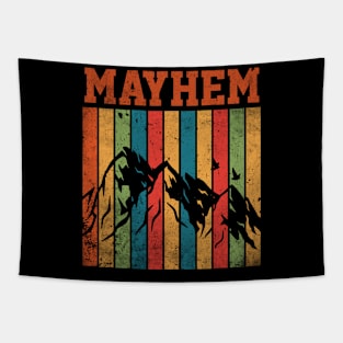 Graphic Mayhem Proud Name Personalized Birthday 70s 80s 90s Vintage Styles Tapestry