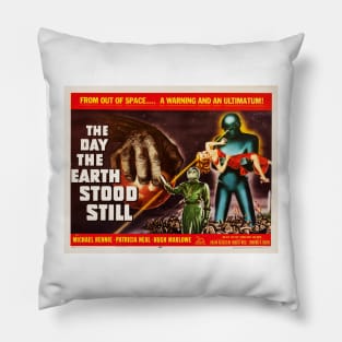 THE DAY THE EARTH STOOD STILL Hollywood Classic Sci Fi Vintage Movie Pillow