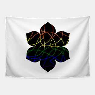 Abstract Threads, LGBT Pride Flag Tapestry