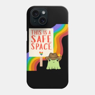 Rainbow Cowboy Frog - Safe Space Phone Case