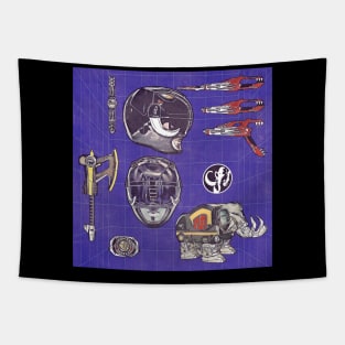 Black Power Weapons Tapestry