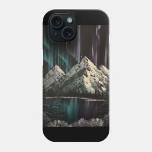 Teal and Purple Northern Lights Phone Case