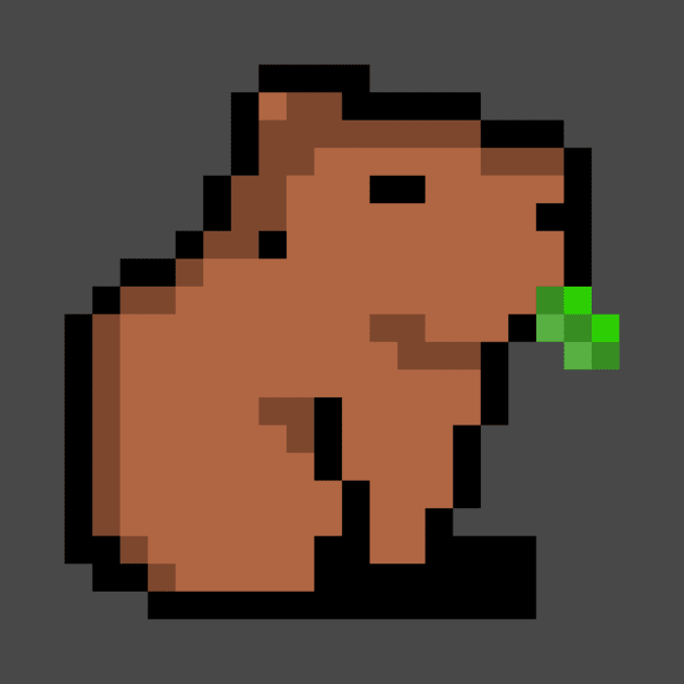 capybara pixel art by SarryBarrys Designs