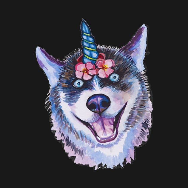 Unicorn husky by AgniArt