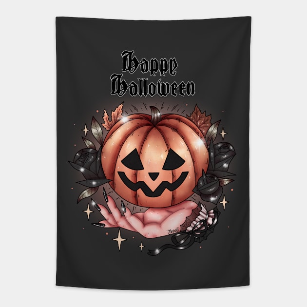 Happy Halloween Tapestry by chiaraLBart