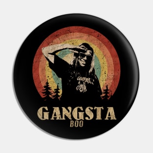 Retro Sunset Gangsta Boo Pin