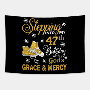 Stepping Into My 47th Birthday With God's Grace & Mercy Bday Tapestry