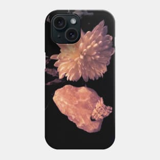 Florals, Silver, and Quartz - Baroque Inspired Dark Still Life Photo Phone Case