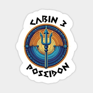 Cabin 3 Poseidon - CAMP half-blood V5 Magnet