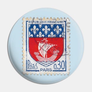 Vintage 1983 Stamp from France Pin