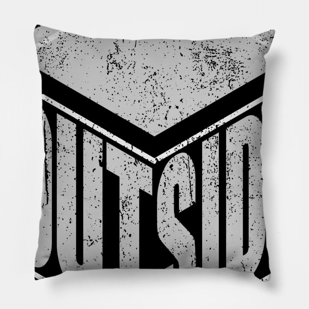 Outside the Box Pillow by Insomnia_Project