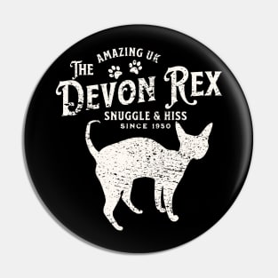 Devon Rex Cat Vintage Pin