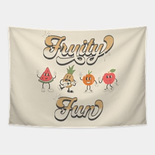 Fruity Fun Funny Fruit Tapestry