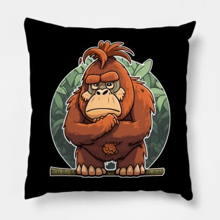 Grumpy Orangutan - Cute Pillow