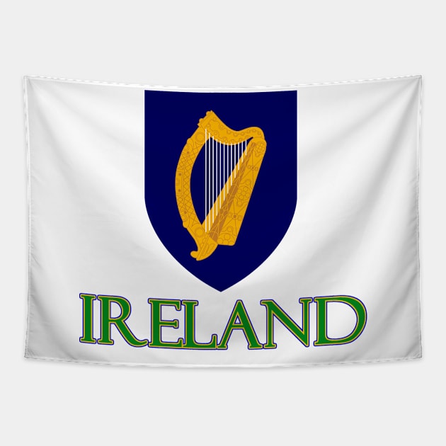 Ireland - Irish Coat of Arms Design Tapestry by Naves