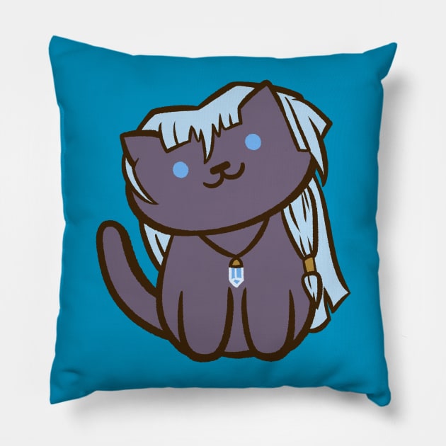 The Lost Kitty of Atlantis Pillow by Ellador