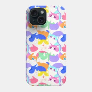 Colorful Tuxido Cats Paradise Phone Case