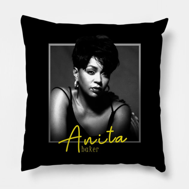 Anita Singer Women Retro Vintage Pillow by OnimakoArt