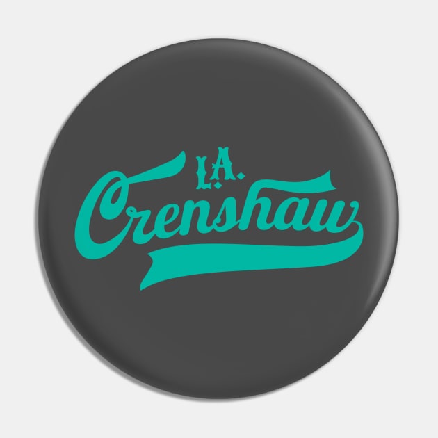 Los Angeles Crenshaw classic - Crenshaw LA - L.A. Crenshaw Logo Pin by Boogosh