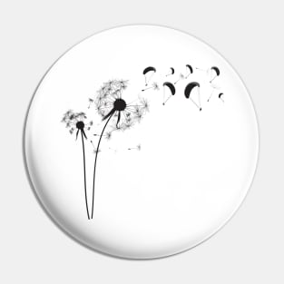 Dandelion Paraglider Pin