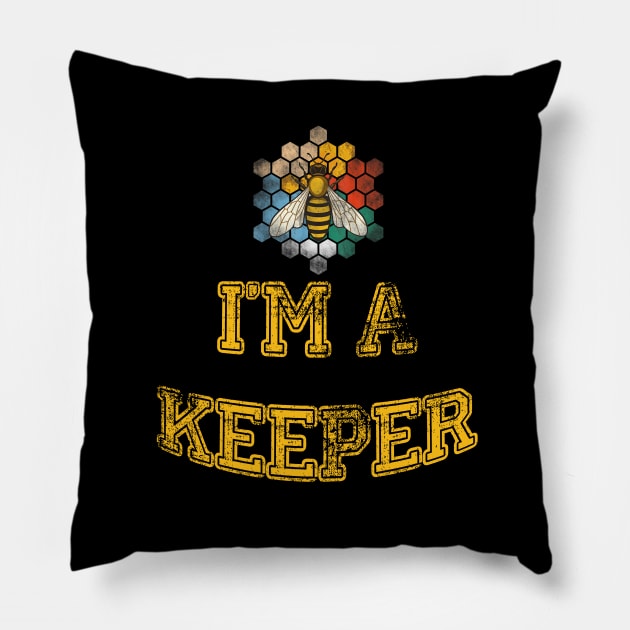 I'm A Beekeeper Vintage Pillow by dashawncannonuzf