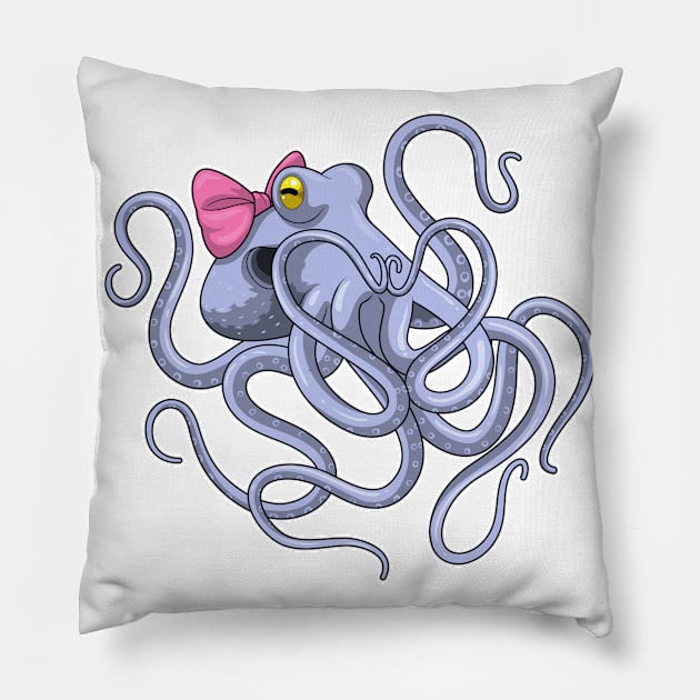Octopus Ribbon Pillow by Markus Schnabel