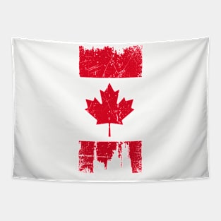 Canadian Flag - Variant - Red - Distressed Tapestry