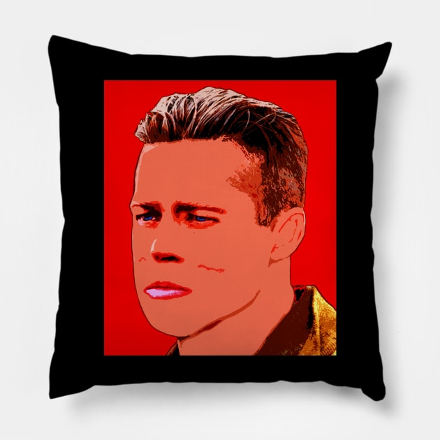 brad pitt Pillow by oryan80