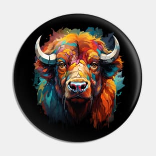 Bison Rainbow Pin