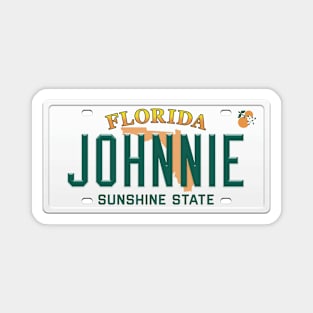 Johnnie License Plate - FL Magnet