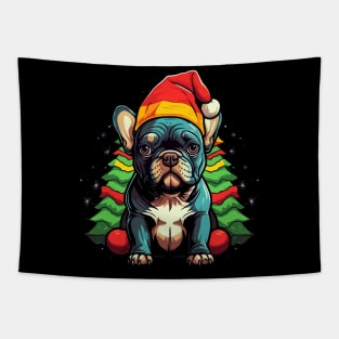 French Bulldog Christmas Tapestry