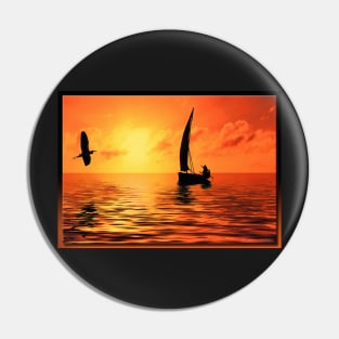 Sailing on the Sea Pin