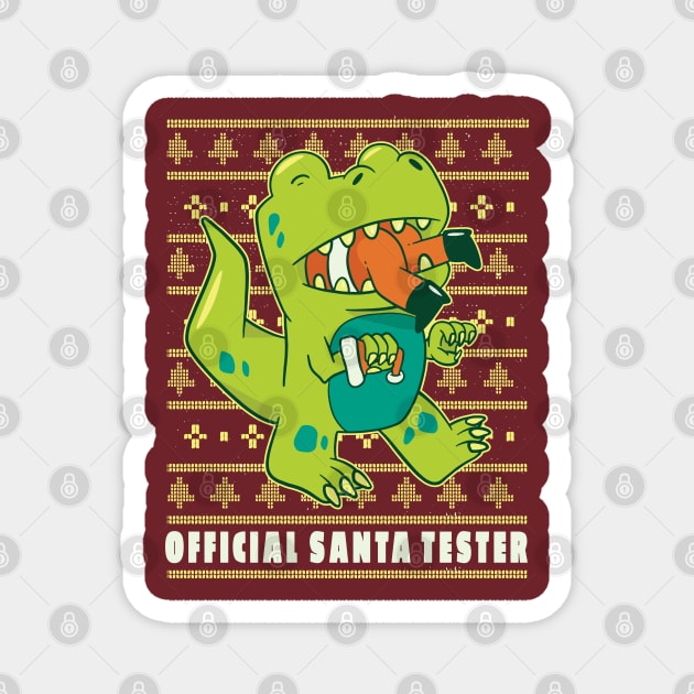 Official Santa Tester Magnet by Safdesignx