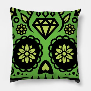 Poison Sugar Skull Pillow