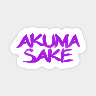 Akuma Sake Logo- Purple Design Magnet