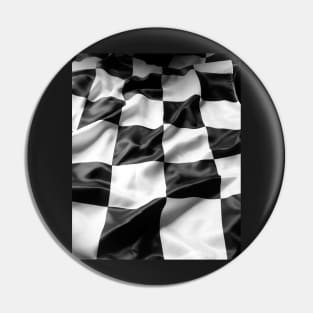 Checkered Flag in 3D First to the Chequered Flag Pin
