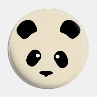 Giant Panda face less black patches Pin