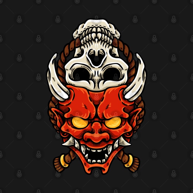 Oni And Skull by andhiika