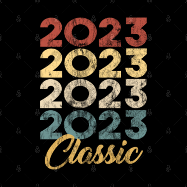 2023 Classic Vintage Style Anniversary Celebration Party Year Birthday