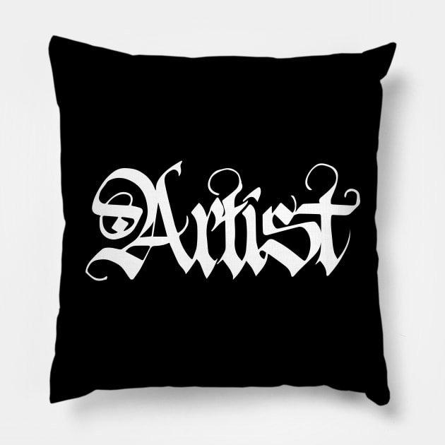 Artist Pillow by Sticky Wicky Studio