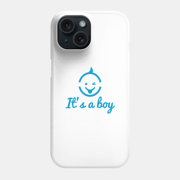 it's a boy design with cute face icon Phone Case by beakraus
