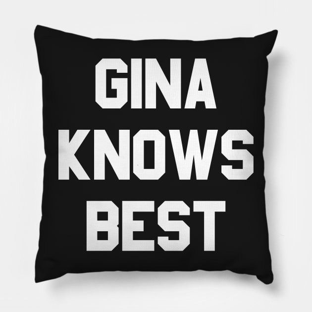 Gina Linetti Knows Best Pillow by snitts