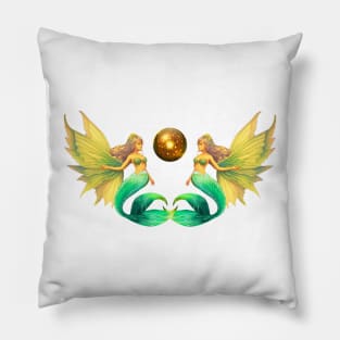 Sirenas and Fairies Orb Pillow