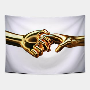 Love So Solid (Gold Hands) Tapestry