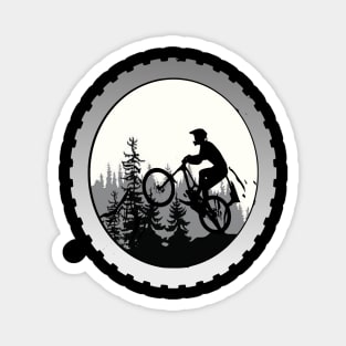 ciclista de montaña mtblife Magnet