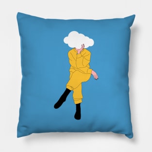 sky-licked statue Pillow