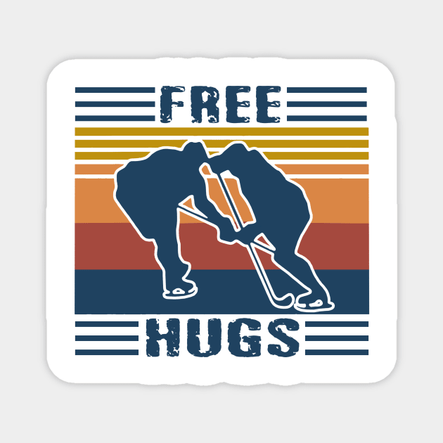 Free Hugs Vintage Retro Magnet by binnacleenta